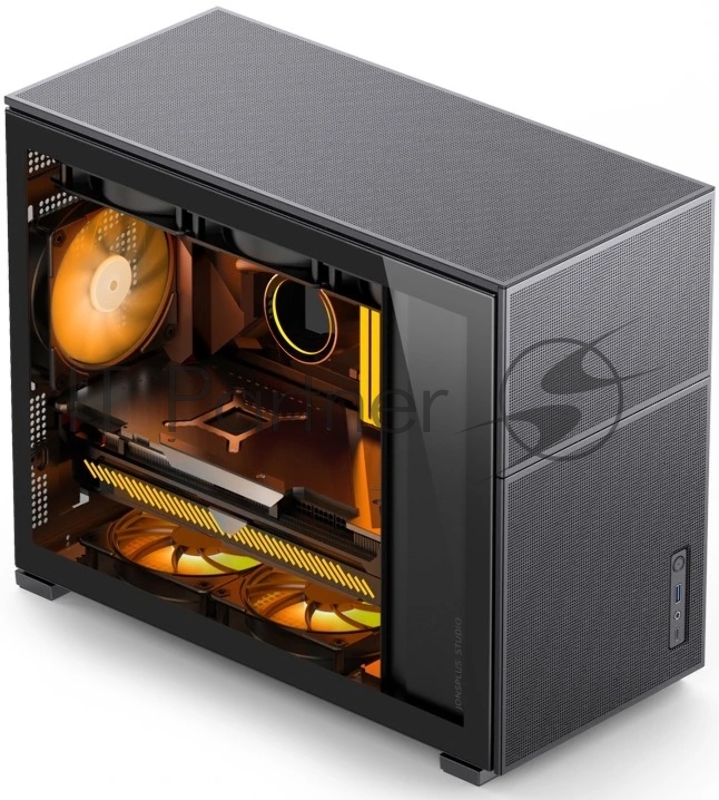 Корпус без блока питания JONSBO D31 MESH Black MATX без БП, боковая панель из закаленного стекла, mini-ITX, micro-ATX, черный
