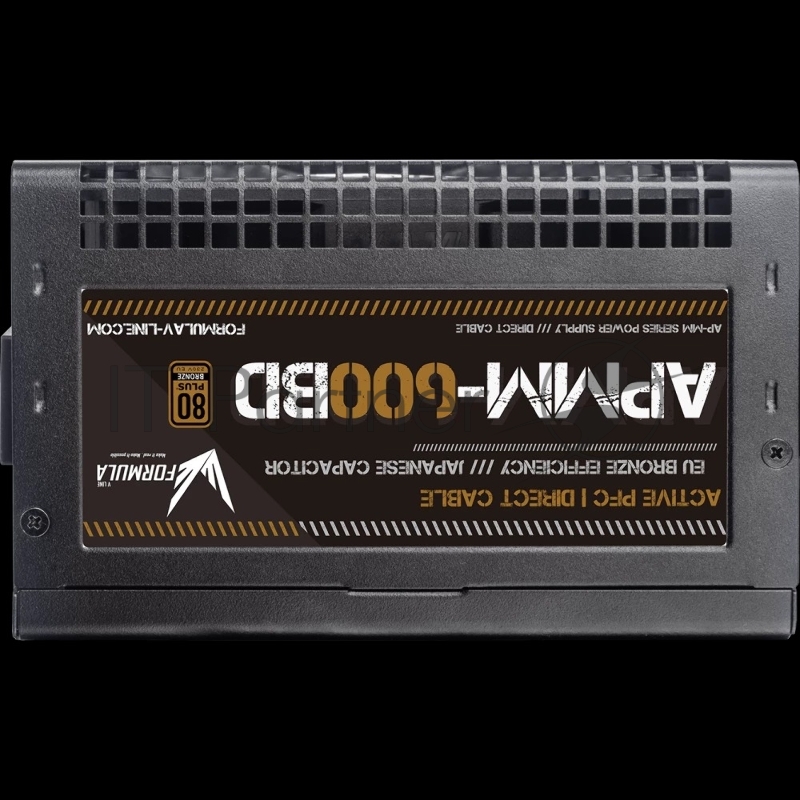 Блок питания Formula ATX 600W APMM-600BD 80+ bronze (20+4pin) APFC 120mm fan 5xSATA RTL