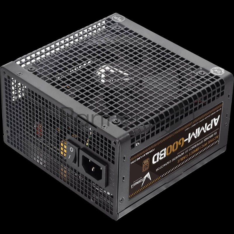 Блок питания Formula ATX 600W APMM-600BD 80+ bronze (20+4pin) APFC 120mm fan 5xSATA RTL