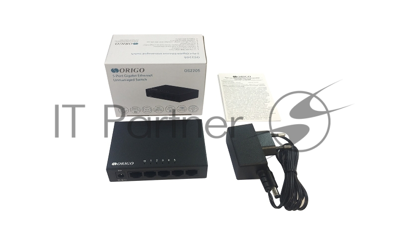 Неуправляемый коммутатор ORIGO OS2205/A2A 5x1000Base-T, корпус металл