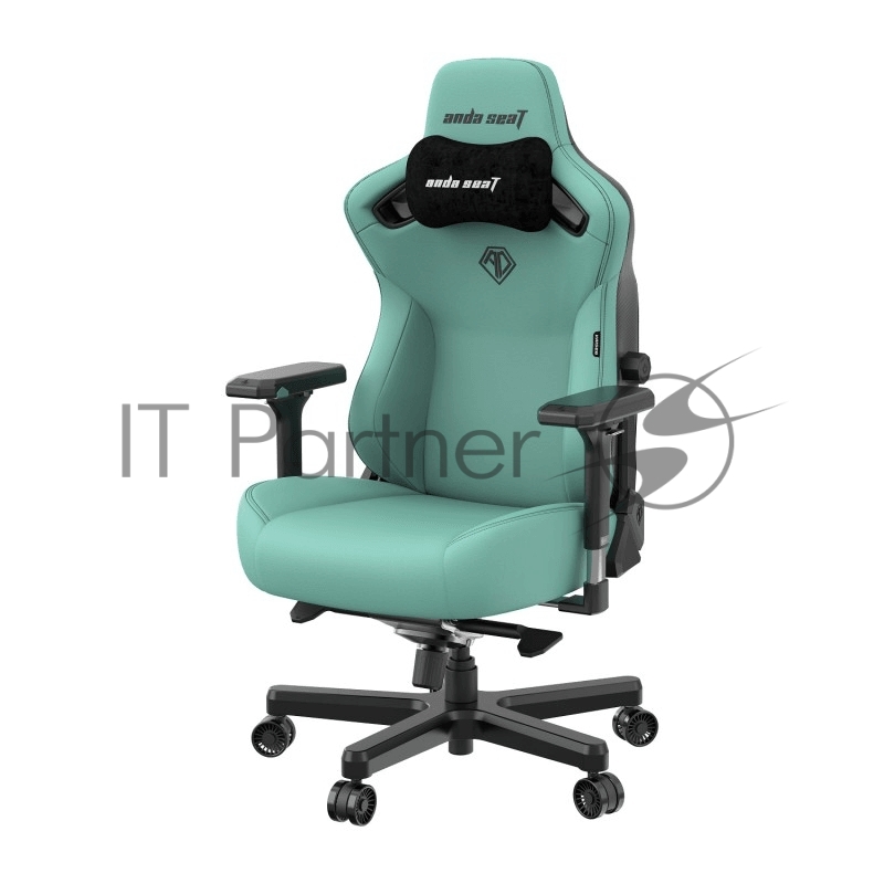 Кресло игровое Anda Seat Kaiser 3, цвет зелёный, размер L (120кг), материал ПВХ (модель AD12)