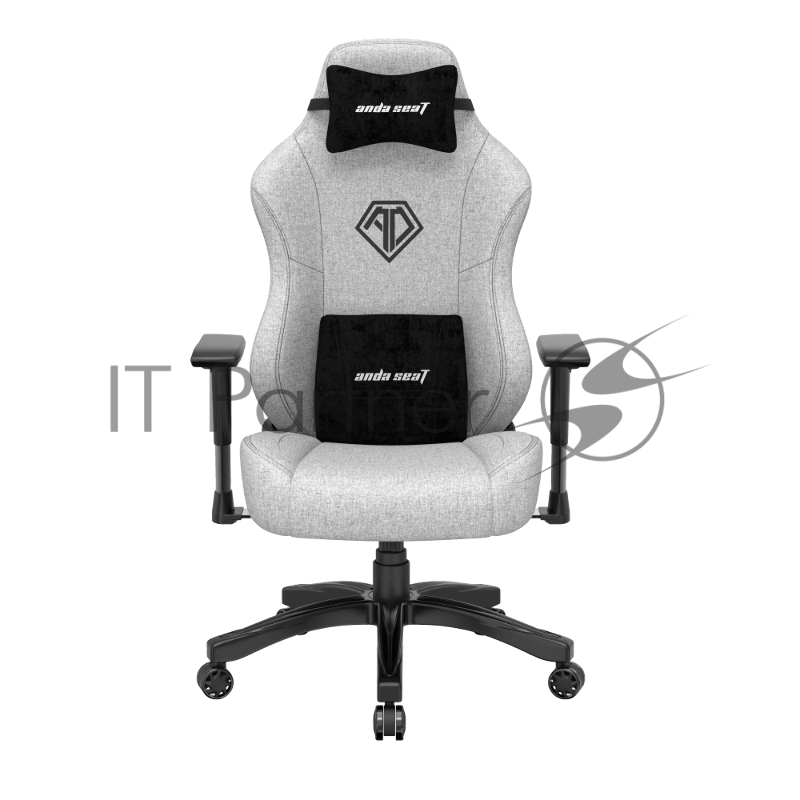 Кресло игровое Anda Seat Phantom 3, цвет серый, размер L (90кг), материал ткань (модель AD18)