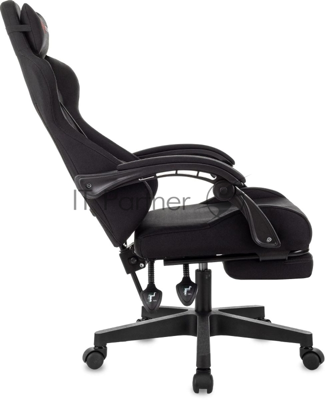 Кресло игровое Zombie Shadow черный Neo Black с подголов. крестов. пластик подст.для ног пластик черный