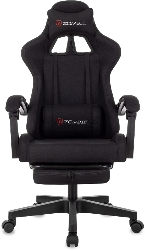 Кресло игровое Zombie Shadow черный Neo Black с подголов. крестов. пластик подст.для ног пластик черный