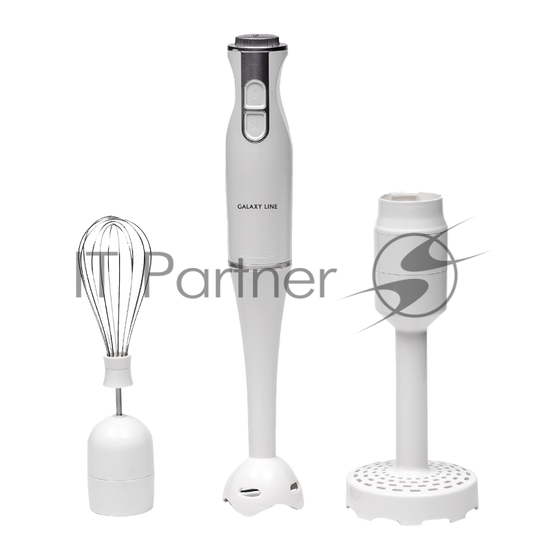 Блендер погружной Galaxy Line GL 2104 800Вт белый/серебристый
