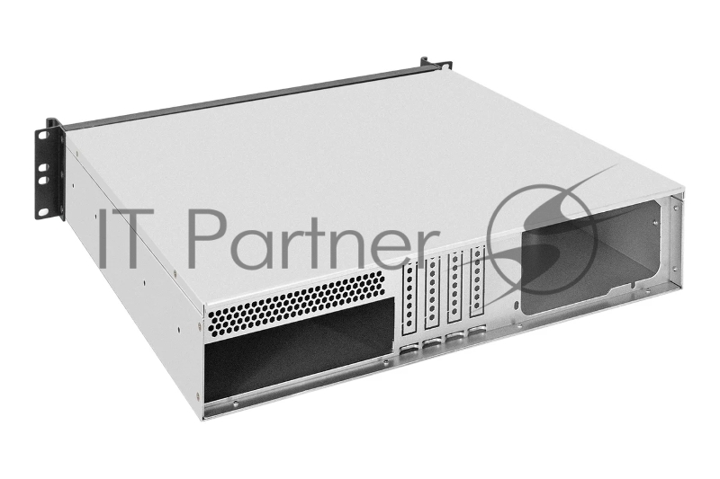 Серверный корпус ExeGate Pro 2U400-04AL <RM 19, высота 2U, глубина 400, передняя панель - алюминий, БП 500RADS, 2*USB>