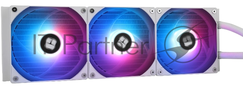 Водяное охлаждение для процессора Thermalright Aqua Elite 360 White ARGB V3 (360mm, White, ARGB/ Fans: 3x120mm, 66.17CFM, 25.6dBA, 1500RPM/ Pump height 53mm, 23dBA, 3300RPM, Rad thickness 27mm/ S: 1200, 1700, 1851, 2011, 2066, 115X, AM5, AM4)