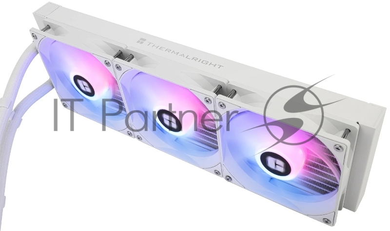 Водяное охлаждение для процессора Thermalright Aqua Elite 360 White ARGB V3 (360mm, White, ARGB/ Fans: 3x120mm, 66.17CFM, 25.6dBA, 1500RPM/ Pump height 53mm, 23dBA, 3300RPM, Rad thickness 27mm/ S: 1200, 1700, 1851, 2011, 2066, 115X, AM5, AM4)