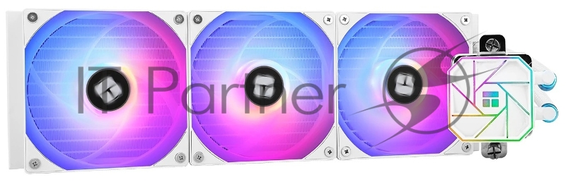 Водяное охлаждение для процессора Thermalright Aqua Elite 360 White ARGB V3 (360mm, White, ARGB/ Fans: 3x120mm, 66.17CFM, 25.6dBA, 1500RPM/ Pump height 53mm, 23dBA, 3300RPM, Rad thickness 27mm/ S: 1200, 1700, 1851, 2011, 2066, 115X, AM5, AM4)