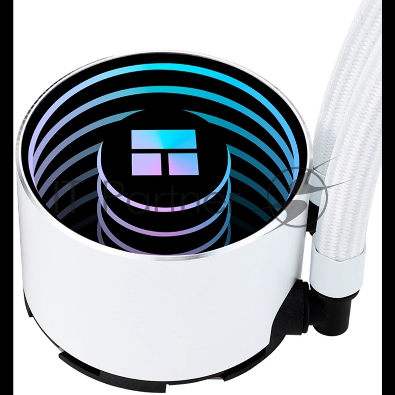 Водяное охлаждение для процессора Thermalright Frozen Notte 240 White ARGB V2 белый (240mm, ARGB/ Fans: 2x120mm, 72.37CFM, 27.7dBA, 2000RPM/ Pump height 54mm, 28dBA, 5300RPM, Rad thickness 27mm/ S: 1200, 1700, 1851, 2011, 2066, 115X, AM2, AM2+, AM3,
