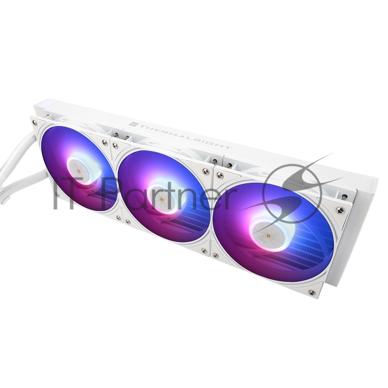 Водяное охлаждение для процессора Thermalright Frozen Warframe Pro 360 White ARGB (360mm, White, ARGB/ Fans: 3x120mm, 70.84CFM, 29.8dBA, 2000RPM/ Pump height 60mm, 23dBA, 3000RPM, Rad thickness 27mm/ S: 1200, 1700, 1851, 2011, 2066, 115X, AM4, AM5)
