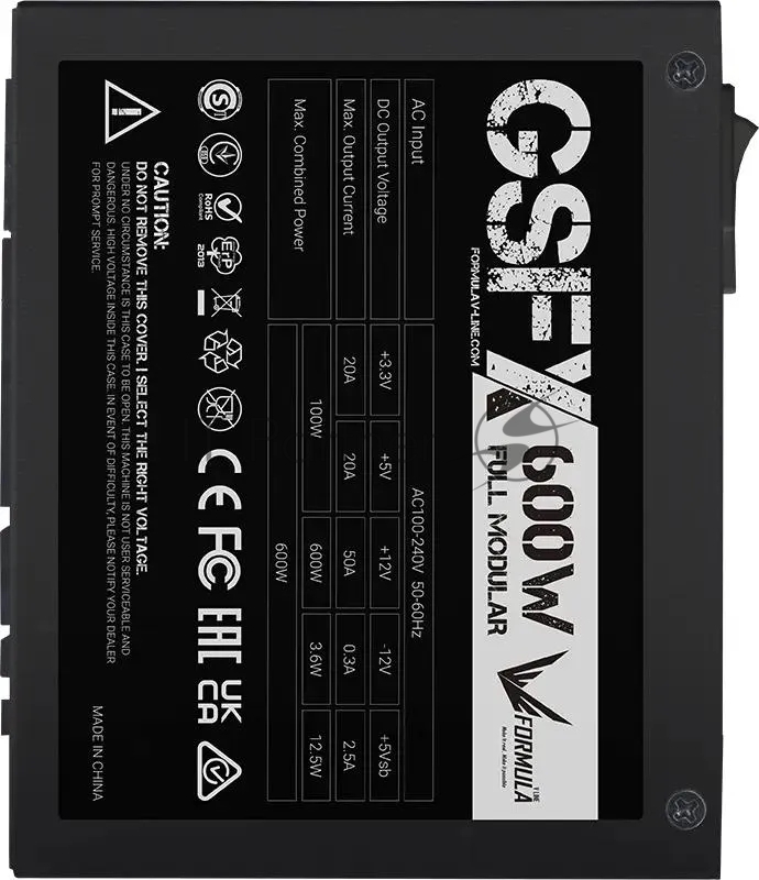 Блок питания Formula SFX 600W GSFX-600 80+ gold (20+4pin) APFC 80mm fan 5xSATA Cab Manag RTL