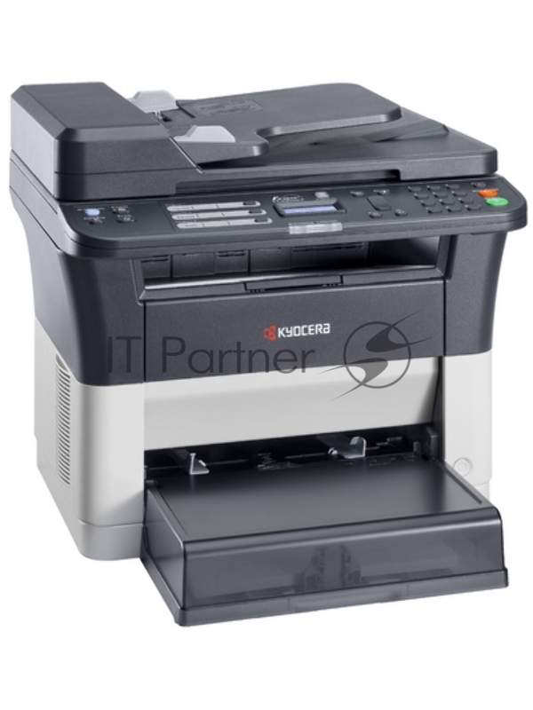 МФУ лазерный Kyocera Ecosys FS-1025MFP (1102M63RU0/1102M63RUV/1102M63 A4, ч/б, печ. до 25 стр/мин., скан. до 18 стр/мин. (ч/б) 6 стр/мин. (цвет), 600 x 1800 dpi (печать) 600x600dpi (скан), USB, RJ-45