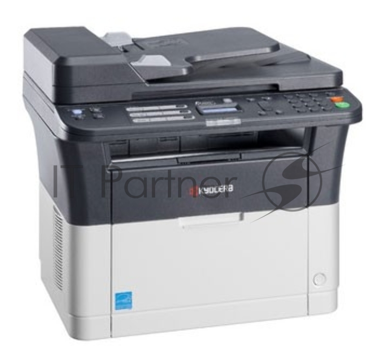 МФУ лазерный Kyocera Ecosys FS-1025MFP (1102M63RU0/1102M63RUV/1102M63 A4, ч/б, печ. до 25 стр/мин., скан. до 18 стр/мин. (ч/б) 6 стр/мин. (цвет), 600 x 1800 dpi (печать) 600x600dpi (скан), USB, RJ-45