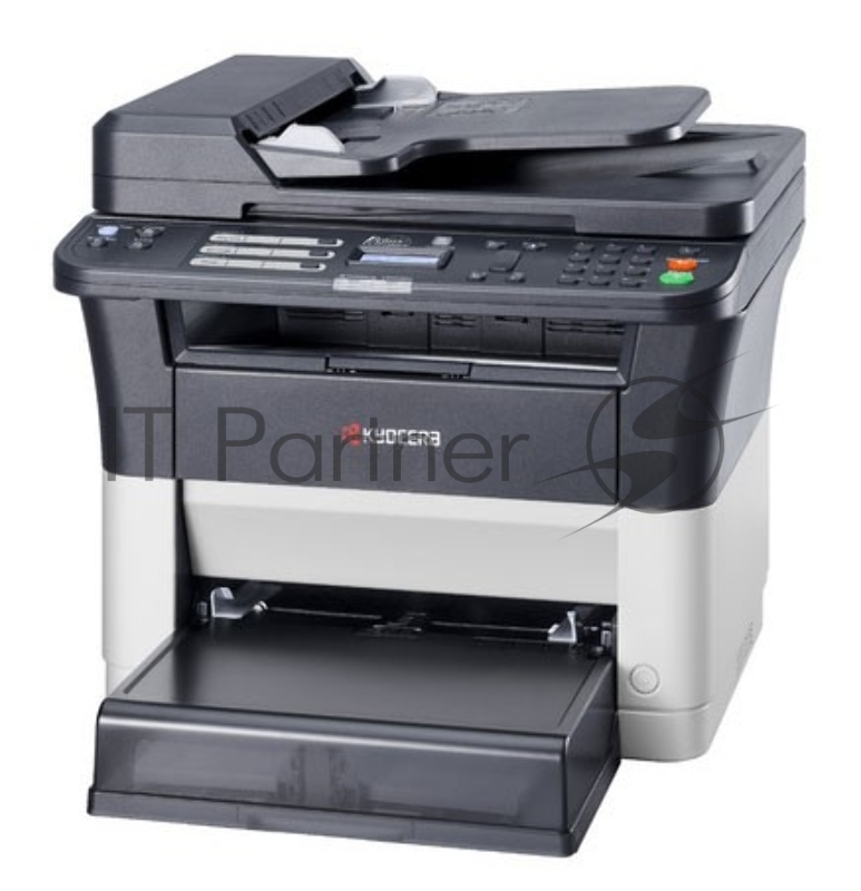 МФУ лазерный Kyocera Ecosys FS-1025MFP (1102M63RU0/1102M63RUV/1102M63 A4, ч/б, печ. до 25 стр/мин., скан. до 18 стр/мин. (ч/б) 6 стр/мин. (цвет), 600 x 1800 dpi (печать) 600x600dpi (скан), USB, RJ-45
