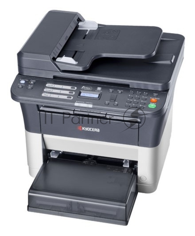 МФУ лазерный Kyocera Ecosys FS-1025MFP (1102M63RU0/1102M63RUV/1102M63 A4, ч/б, печ. до 25 стр/мин., скан. до 18 стр/мин. (ч/б) 6 стр/мин. (цвет), 600 x 1800 dpi (печать) 600x600dpi (скан), USB, RJ-45