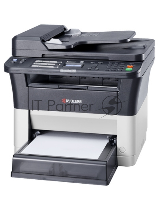 МФУ лазерный Kyocera Ecosys FS-1025MFP (1102M63RU0/1102M63RUV/1102M63 A4, ч/б, печ. до 25 стр/мин., скан. до 18 стр/мин. (ч/б) 6 стр/мин. (цвет), 600 x 1800 dpi (печать) 600x600dpi (скан), USB, RJ-45
