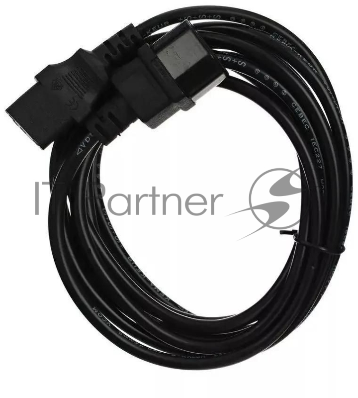 Кабель-удлинитель Premier 5-284, IEC C13 Евровилка угловой 3м (5-284(1.0) 3.0) черный (Bulk)