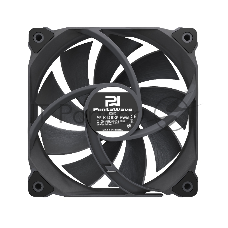 Вентилятор PentaWave PF-K12EXP PWM серый 120mm 4 pin Dual NMB Ball Bearing 500-3000rpm 128CFM 43.5dBA
