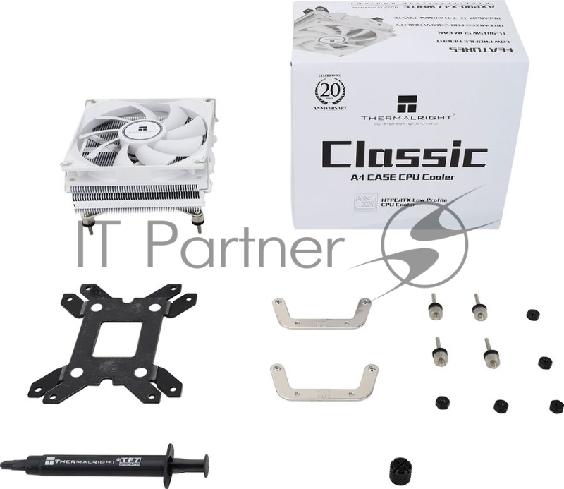Устройство охлаждения(кулер) Thermalright AXP-90 X47 White Soc-AM5/AM4/1200/1700/1851 белый 4-pin 22.4dB Al+Cu 310gr Ret (AXP-90-X47-WH)
