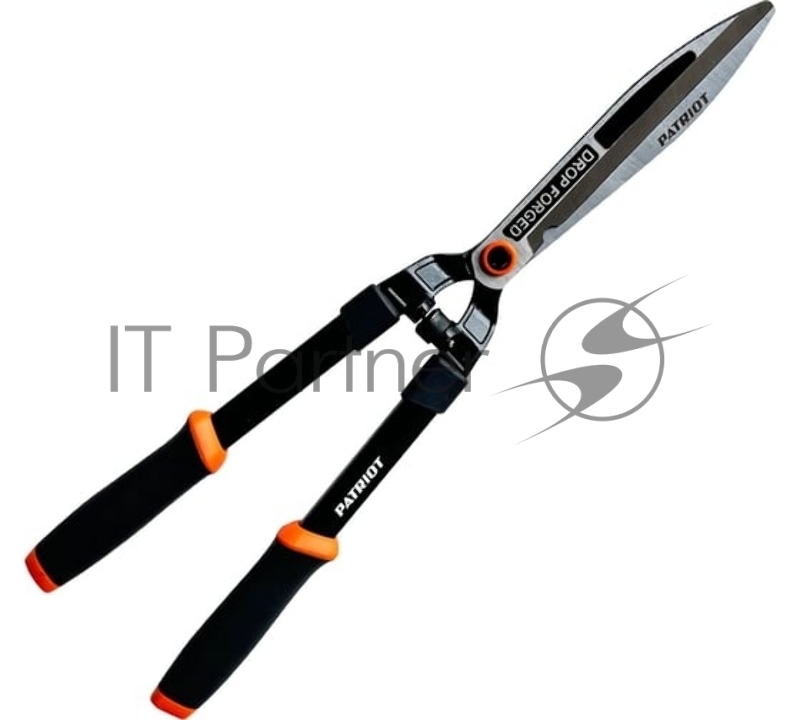 Ножницы для живой изгороди PATRIOT CSF 610, прямые кованые лезвия, PP+TPR рукоятки, регул-ка прижима, 610 мм