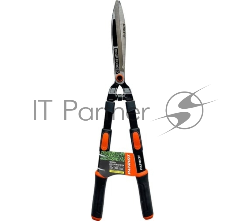 Ножницы для живой изгороди PATRIOT CSF 860 Т, прямые кованые лезвия, телескоп.ручки, PP+TPR рукоятки, регул-ка прижима, 860 мм