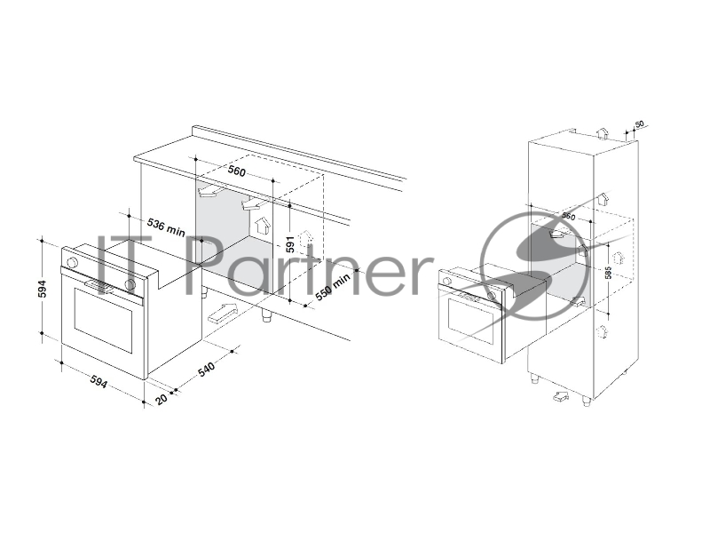 Электрический духовой шкаф DeLonghi NSM 7NL PPP RUS