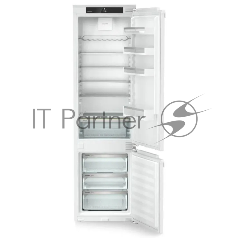 Встраиваемые холодильники Liebherr Pure, ниша 194 см, EasyFresh, МК NoFrost 3 контейнера, сенсорный дисплей Touch, door-on-door.