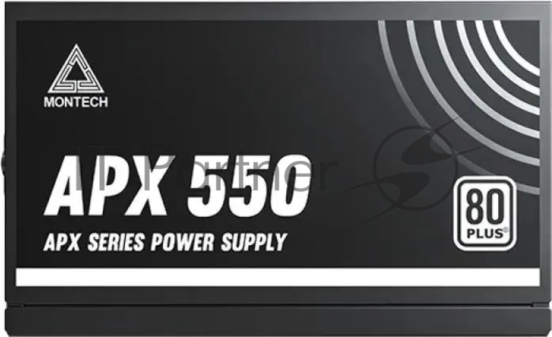 Блок питания Montech ATX 550W APX 550 80 PLUS WHITE (20+4pin) APFC 120mm fan 6xSATA Cab Manag RTL