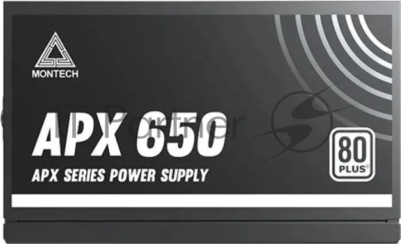 Блок питания Montech ATX 650W APX 650 80 PLUS WHITE (20+4pin) APFC 120mm fan 6xSATA Cab Manag RTL