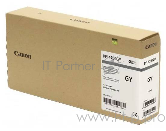 Струйный картридж Canon PFI-1700GY (Gray) (0852C001)