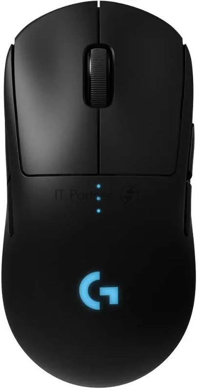 Мышь беспроводная/проводная Logitech G PRO черный, 25600 dpi, радиоканал, USB, кнопки - 7