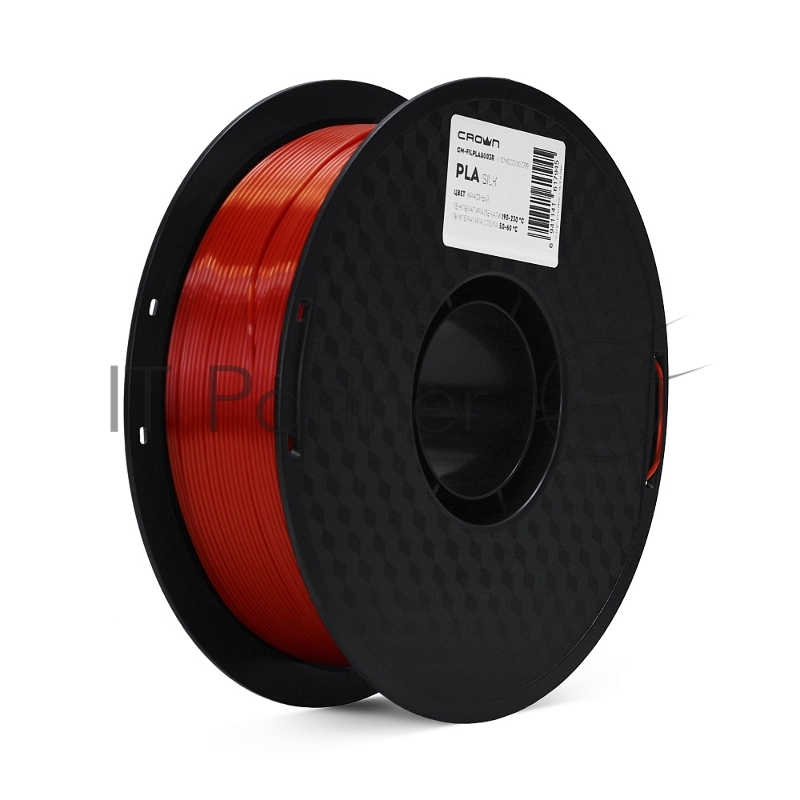 Филамент Crown Micro CM-FILPLAS003R PLA Silk 1.75 1кг красный