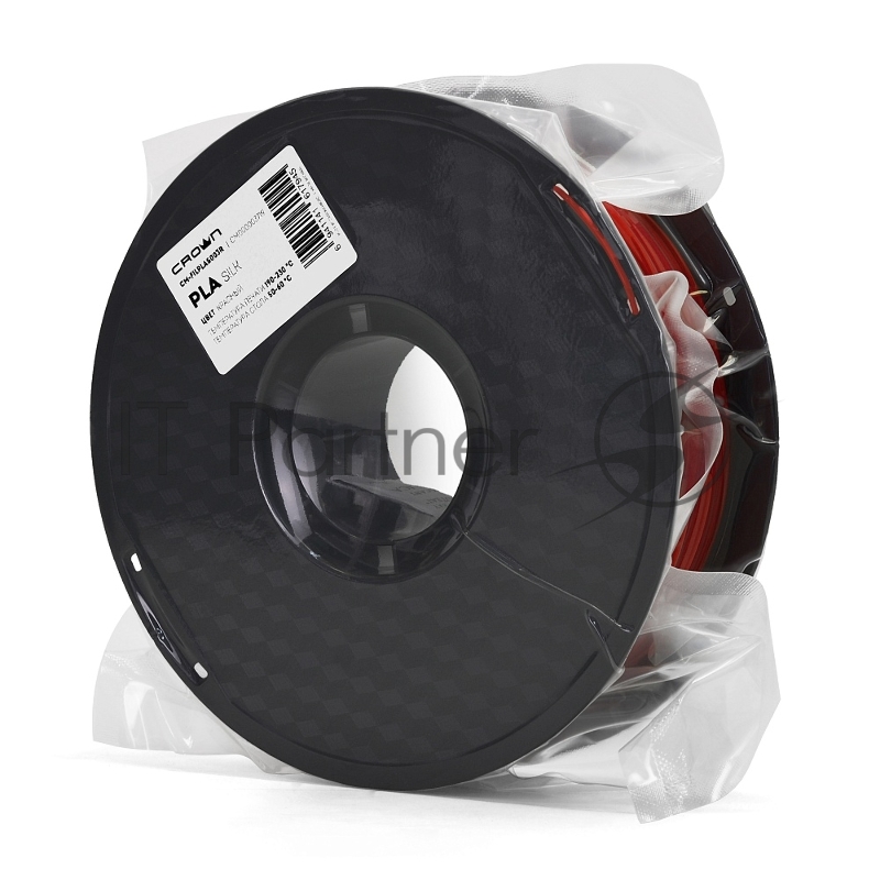 Филамент Crown Micro CM-FILPLAS003R PLA Silk 1.75 1кг красный