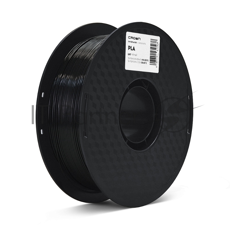 Филамент Crown Micro CM-FILPLA002B PLA 1.75 1кг чёрный