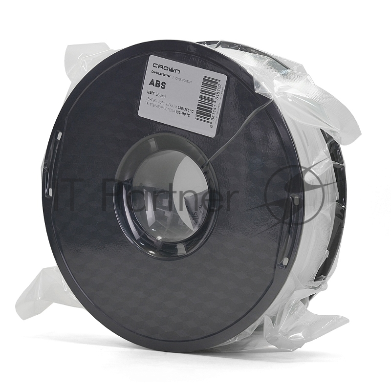 Филамент Crown Micro CM-FILABS019W ABS 1.75 1кг белый