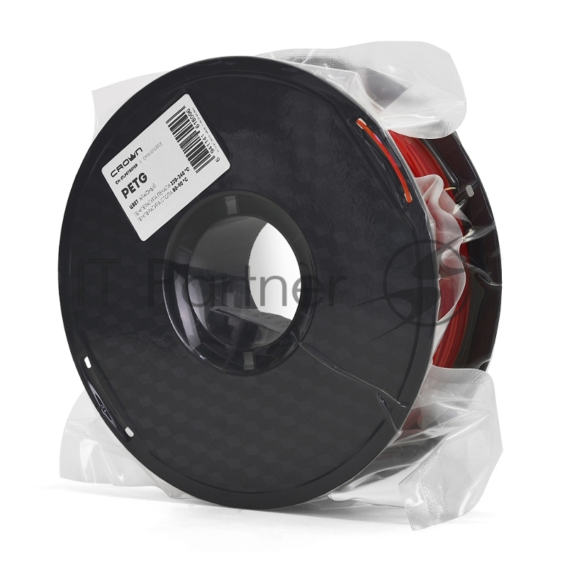 Филамент Crown Micro CM-FILPETG018R PETG 1.75 1кг красный