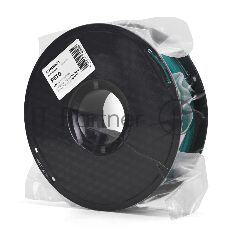 Филамент Crown Micro CM-FILPETG017G PETG 1.75 1кг тёмно-зелёный