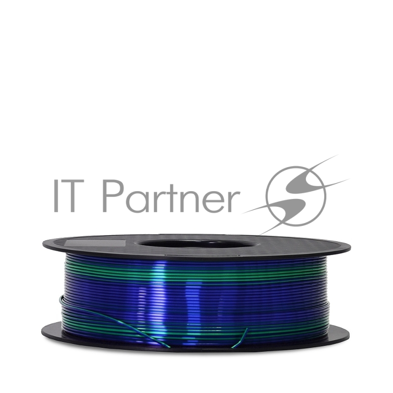 Филамент Crown Micro CM-FILPLASD009BG PLA Silk двойной 1.75 1кг синий-зелёный