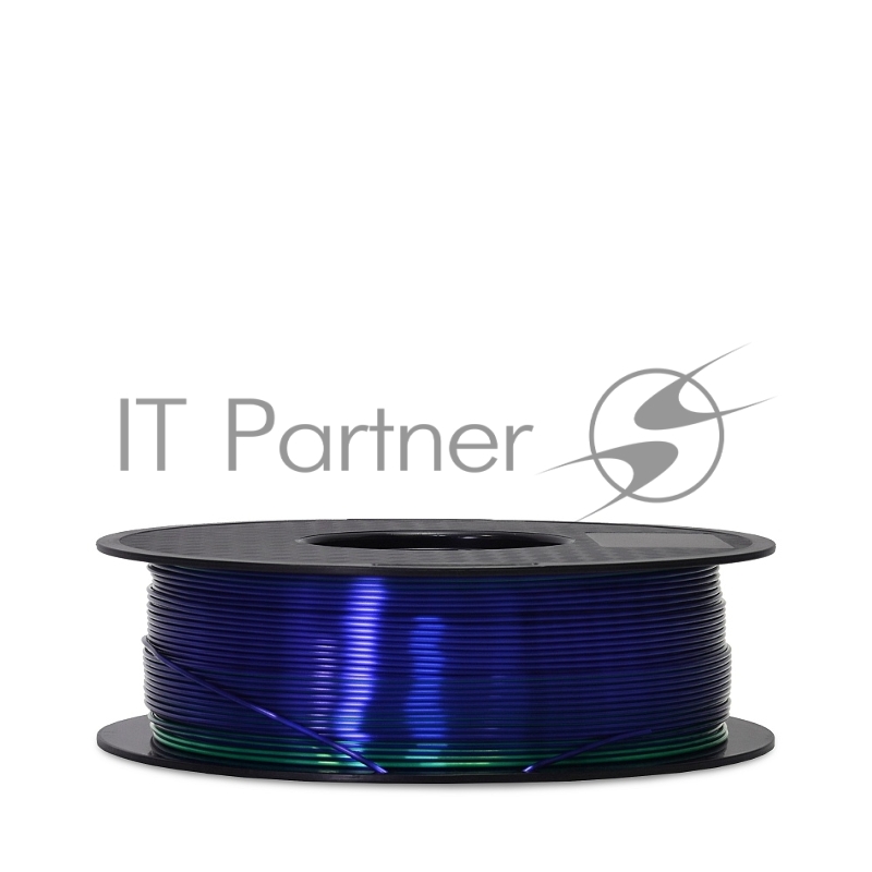 Филамент Crown Micro CM-FILPLASD011PG PLA Silk двойной 1.75 1кг пурпурный-зелёный