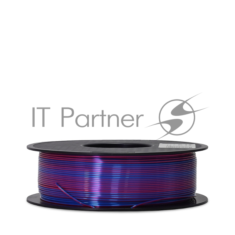 Филамент Crown Micro CM-FILPLASD012BR PLA Silk двойной 1.75 1кг синий-красный