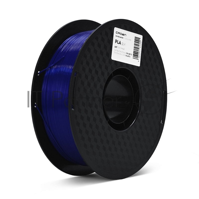 Филамент Crown Micro CM-FILPLAS008P PLA Silk 1.75 1кг пурпурный