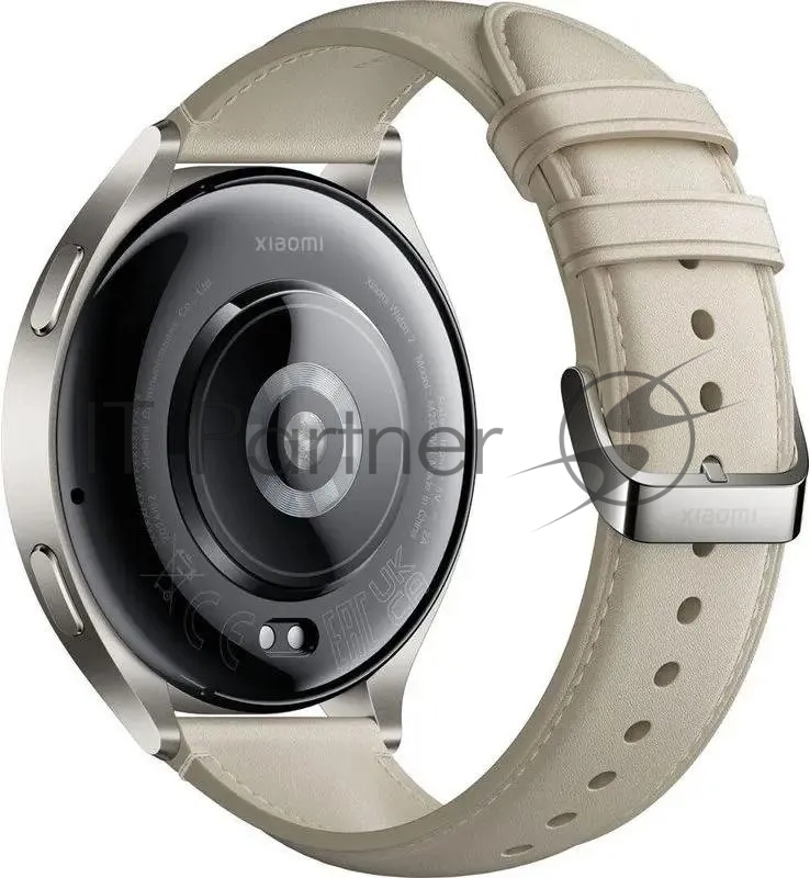 Смарт-часы Xiaomi Watch 2 1.43 AMOLED корп.серый рем.белый разм.брасл.:140-210мм (BHR9306G)