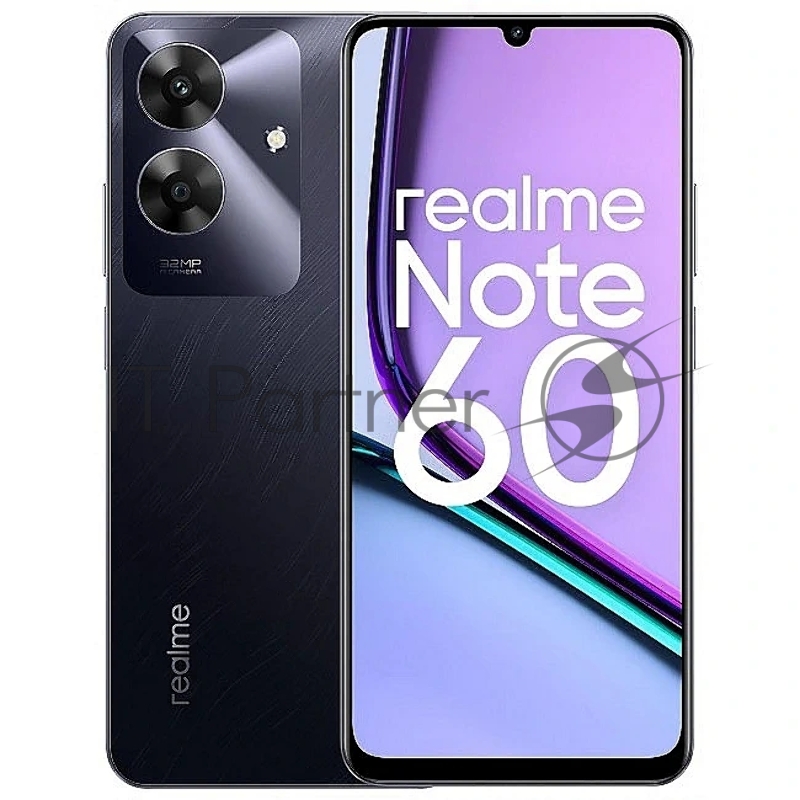 Смартфон Realme Note 60 RMX3933, 4/128Gb, черный