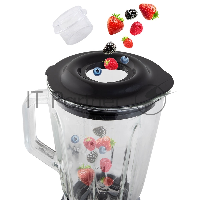 Блендер настольный ENDEVER Sigma-209 , цвет бежевый, мощность 800 Вт, чаша из стекла объемом 1,5 л, 2 скорости, 4 шт/уп