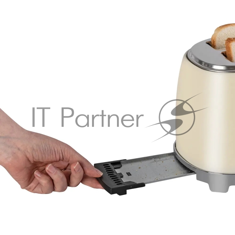 Тостер электрический ENDEVER Skyline ST-129, мощность 850 Вт, цвет бежевый, 6 реж. поджаривания, 2 отсека для тостов, 8 шт/уп