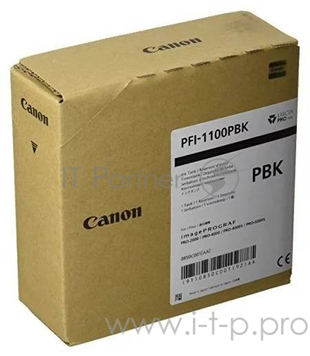 Струйный картридж Canon PFI-1100PBK (Photo Black) (0850C001)
