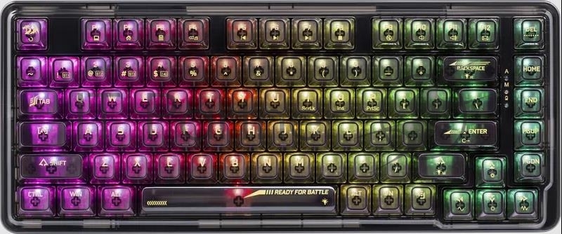 Клавиатура REDRAGON WIRELESS ELF PRO RU RGB 71742 BLACK