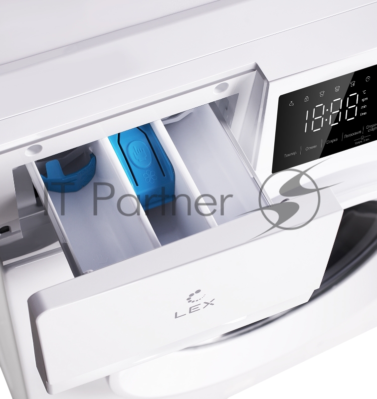 Стиральная машина LEX LWM08012WID белый, загрузка фронтальная 8 кг, 1200 об/мин., класс: А+++