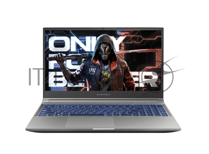 Ноутбук Maibenben X15A-R77435 серый X15A-R77435FFSLGRE0 15.6 FHD IPS, AMD R7-7435H, 16Gb, 512Gb SSD, NVidia RTX3050 4Gb, Linux